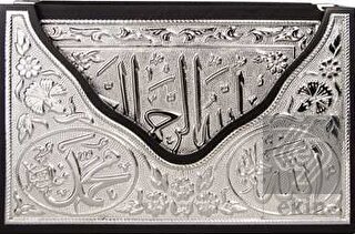 Kaplama Gümüş V Tipi Kur'an-ı Kerim (Çanta Boy)