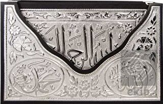 Kaplama Gümüş V Tipi Kur'an-ı Kerim (Orta Boy)