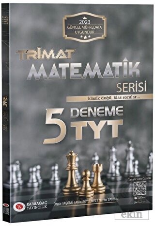 Karaağaç Yayınları 2023 TYT Matematik Trimat Seris