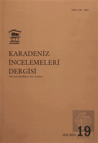 Karadeniz İncelemeleri Dergisi Sayı: 19 Güz 2015