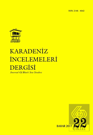 Karadeniz İncelemeleri Dergisi Sayı: 22 Bahar 2017