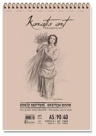 KARATİS ART 90GR A4 40YP SPİRALLİ ESKİZ DEFTERİ