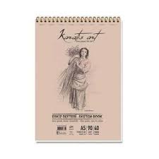 KARATİS ART 90GR A5 40YP SPİRALLİ ESKİZ DEFTERİ