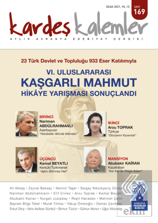 Kardeş Kalemler Aylık Avrasya Edebiyat Dergisi Sayı: 169 Ocak 2021