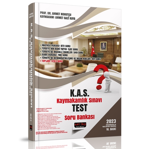 KAS Kaymakamlık Sınavı Test Soru Bankası
