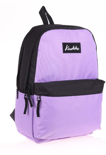 KAUKKO BASIC COLORS SIRT ÇANTASI (LİLA-SİYAH)