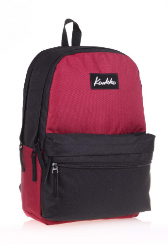 KAUKKO BASIC DUBLE COLORS SIRT ÇANTASI (BORDO-SİYA