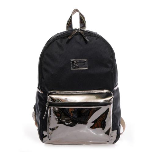 KAUKKO BRIGHT AYNALI SIRT ÇANTASI (SİYAH)