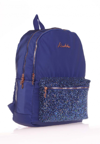 KAUKKO BRIGHT SIRT ÇANTASI (TAŞLI-LACİVERT)