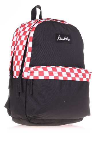 KAUKKO BASIC COLORS SIRT ÇANTASI (KIRMIZI CHECK)