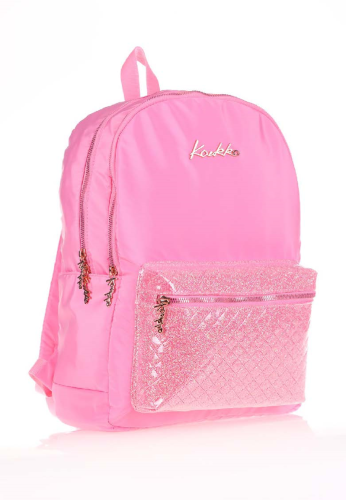 Kaukko K1516 Bright Sırt Çantası Kapitone-Pembe