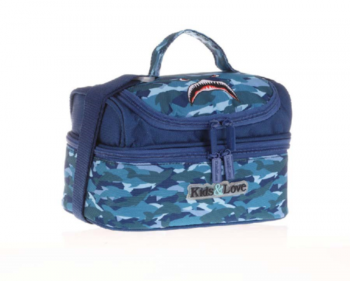 KAUKKO KIDS&LOVE BESLENME ÇANTASI (SQUARE SHARK)