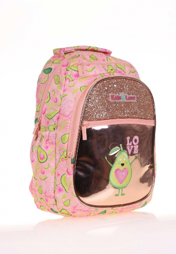 KAUKKO KIDS&LOVE SIRT ÇANTASI (AYNALI-TAŞLI AVOCAD