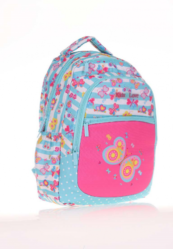 KAUKKO KIDS&LOVE SIRT ÇANTASI (PATERNED BUTTERFLY)