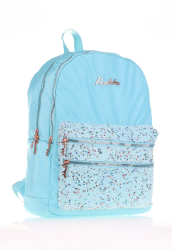 KAUKKO MAGIC DREAMS SIRT ÇANTASI (TAŞLI PULLU-TURKUAZ)