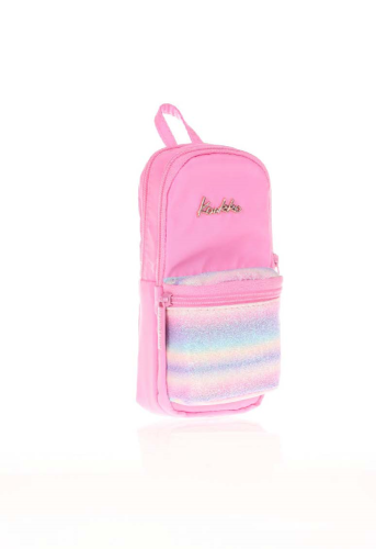 KAUKKO MAGICAL JUNIOR BAG KALEM ÇANTASI (SİMLİ-PEMBE)