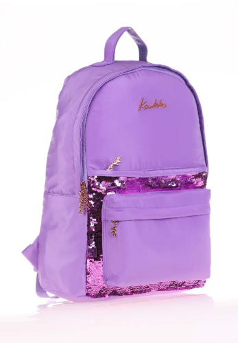 KAUKKO MAGICAL SIRT ÇANTASI (PULLU-LİLA)