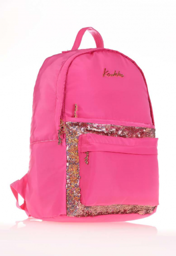 KAUKKO MAGICAL SIRT ÇANTASI (PULLU-PEMBE)