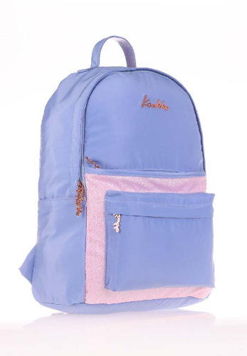 KAUKKO MAGICAL SIRT ÇANTASI (SİMLİ-FLORAL MAVİ)