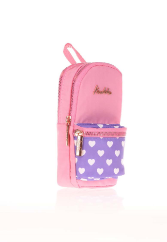 KAUKKO SOFT FLORAL JUNIOR BAG KALEM ÇANTASI (ROSE)