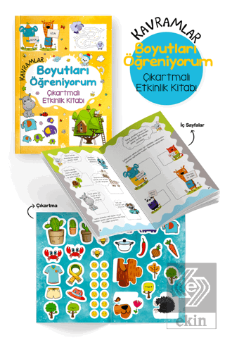 Kavramlar - Boyutları Öğreniyorum - Çıkartmalı Etkinlik Kitabı