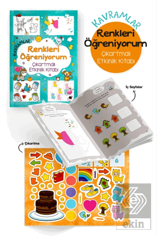 Kavramlar – Renkleri Öğreniyorum – Çıkartmalı Etkinlik Kitabı