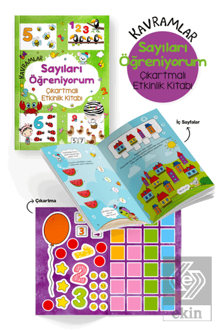 Kavramlar - Sayıları Öğreniyorum - Çıkartmalı Etkinlik Kitabı