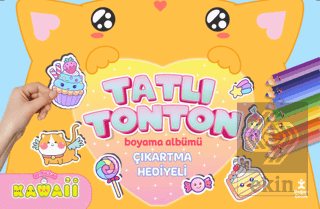 Kawaii Tatlı Tonton Çıkartma Hediyeli Boyama Albüm