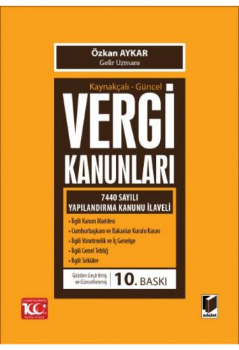 Kaynakçalı - Güncel Vergi Kanunları