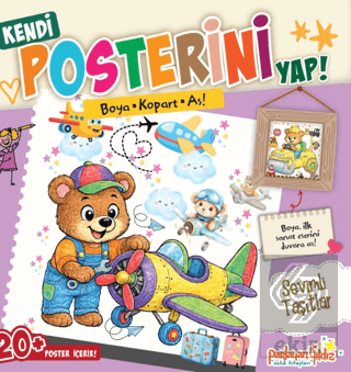 Kendi Posterini Yap! Boya Kopart As! Sevimli Taşıtlar Kolektif Parlaya