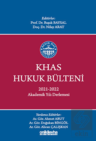 KHAS Hukuk Bülteni 2021-2022 Akademik Yılı Derleme