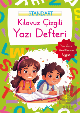 Kılavuz Çizgili Yazı Defteri Büyük Boy - Yeşil