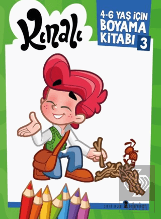 Kınalı 4 - 6 Yaş İçin Boyama Kitabı - 3