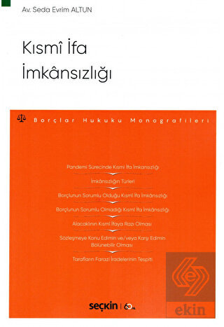 Kısmi İfa İmkansızlığı