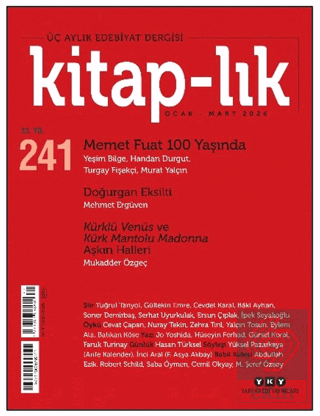 Kitap-lık Dergisi Sayı: 241 Ocak- Mart 2026