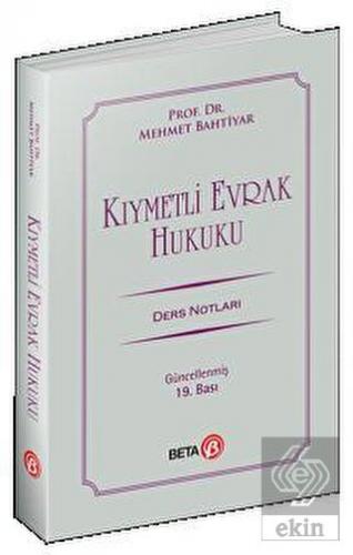 Kıymetli Evrak Hukuku