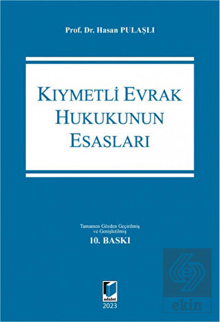 Kıymetli Evrak Hukukunun Esasları