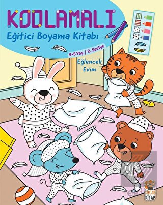Kodlamalı Eğitici Boyama Kitabı - Eğlenceli Evim (