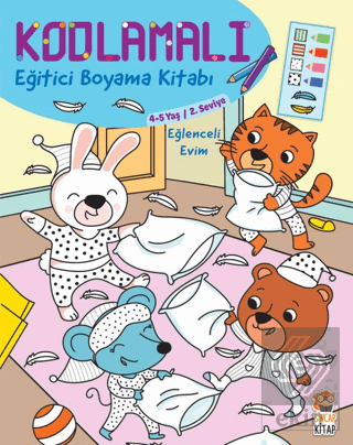 Kodlamalı Eğitici Boyama Kitabı - Eğlenceli Evim (