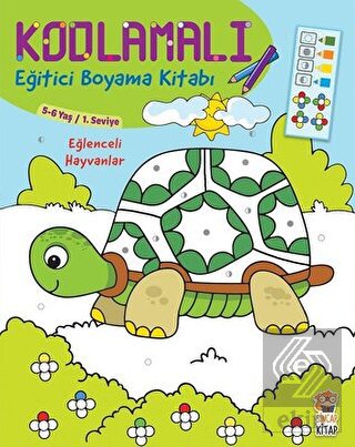 Kodlamalı Eğitici Boyama Kitabı - Eğlenceli Hayvan