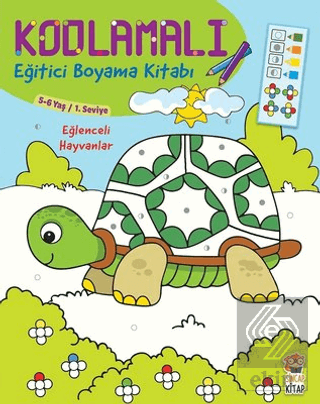 Kodlamalı Eğitici Boyama Kitabı - Eğlenceli Hayvan