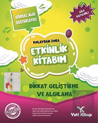 Kolaydan Zora Etkinlik Kitabım - Dikkat Geliştirm