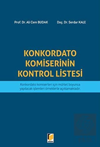 Konkordato Komiserinin Kontrol Listesi