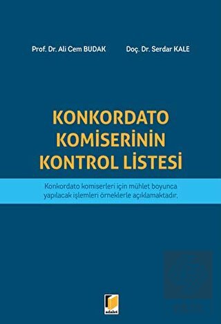 Konkordato Komiserinin Kontrol Listesi