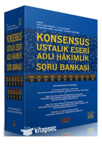 KONSENSUS Ustalık Eseri Adli Hakimlik Soru Bankası Savaş Yayınları