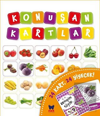 Konuşan Kartlar - 24 Kart 24 Yiyecek