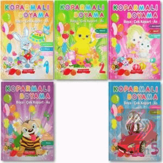 Koparmalı Boyama Kitabı 5 Kitap