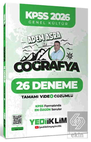KPSS 2026 Genel Kültür Adem Asra ile Coğrafya Tamamı Video Çözümlü 26 