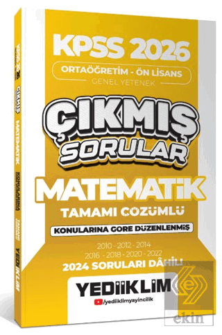 KPSS 2026 Ortaöğretim - Ön Lisans Matematik Konularına Göre Çıkmış Sor