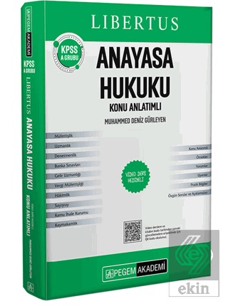KPSS A Grubu Anayasa Hukuku Konu Anlatımlı